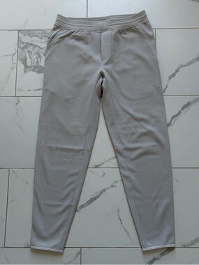 Lululemon Gridliner Fleece Jogger Sweatpants Men’s Size M Heathered Dove Cream